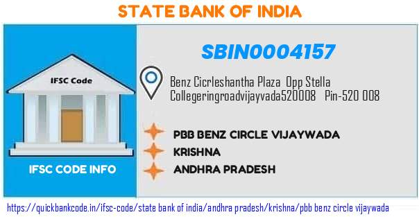 State Bank of India Pbb Benz Circle Vijaywada SBIN0004157 IFSC Code