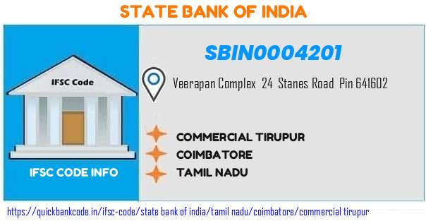 State Bank of India Commercial Tirupur SBIN0004201 IFSC Code