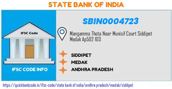 State Bank of India Siddipet SBIN0004723 IFSC Code