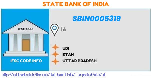 State Bank of India Udi SBIN0005319 IFSC Code