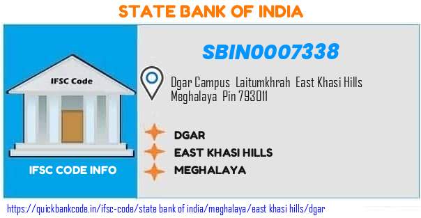 SBIN0007338 State Bank of India. DGAR