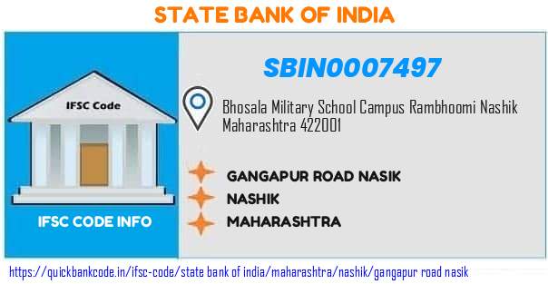 State Bank of India Gangapur Road Nasik SBIN0007497 IFSC Code