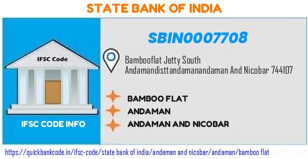 State Bank of India Bamboo Flat SBIN0007708 IFSC Code