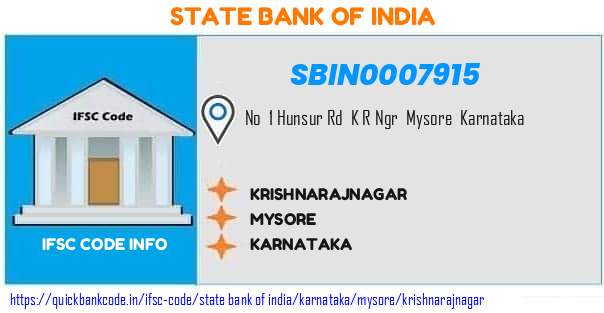 State Bank of India Krishnarajnagar SBIN0007915 IFSC Code