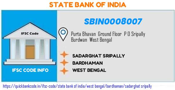 State Bank of India Sadarghat Sripally SBIN0008007 IFSC Code