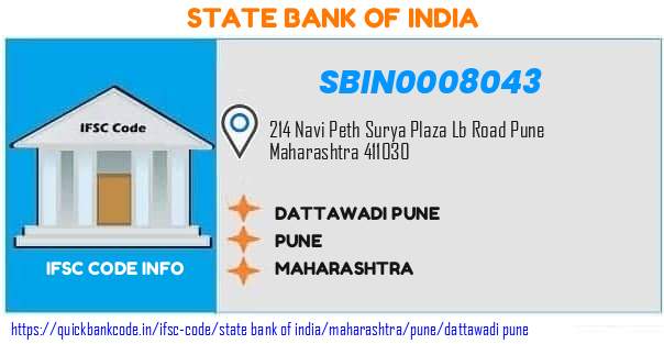 State Bank of India Dattawadi Pune SBIN0008043 IFSC Code