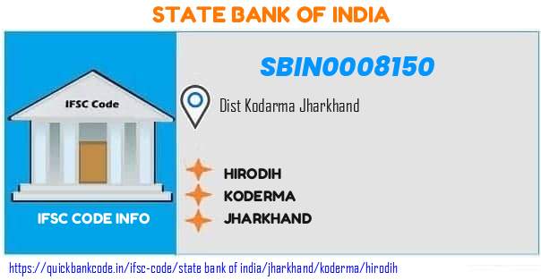 State Bank of India Hirodih SBIN0008150 IFSC Code