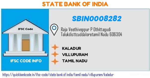 SBIN0008282 State Bank of India. KALADUR