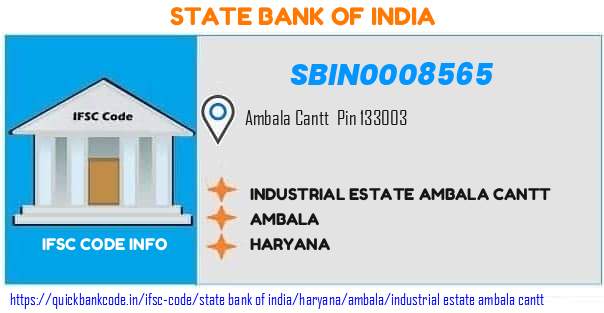 State Bank of India Industrial Estate Ambala Cantt SBIN0008565 IFSC Code