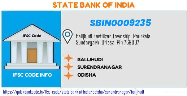 State Bank of India Balijhudi SBIN0009235 IFSC Code