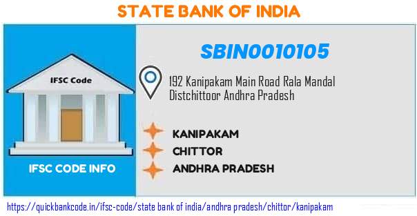 SBIN0010105 State Bank of India. KANIPAKAM