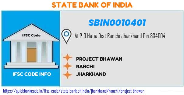 State Bank of India Project Bhawan SBIN0010401 IFSC Code