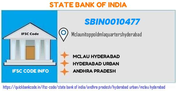 State Bank of India Mclau Hyderabad SBIN0010477 IFSC Code