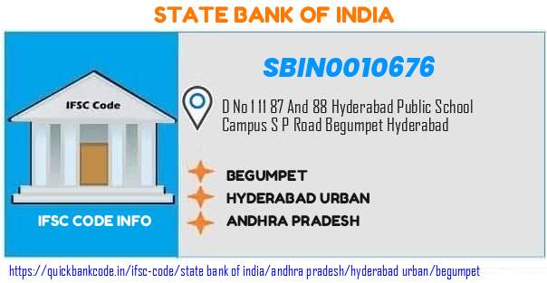 SBIN0010676 State Bank of India. BEGUMPET