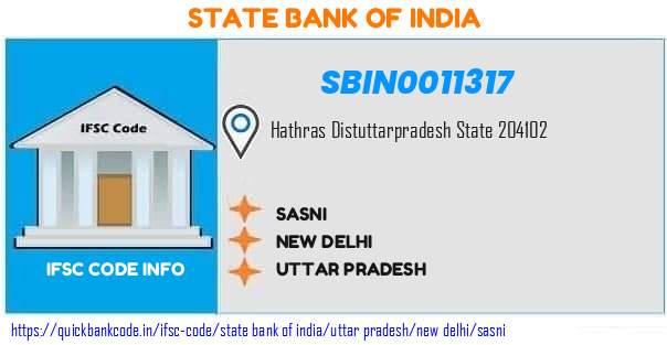 State Bank of India Sasni SBIN0011317 IFSC Code