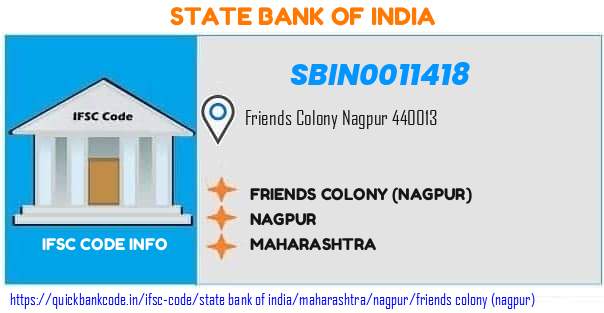 State Bank of India Friends Colony nagpur SBIN0011418 IFSC Code