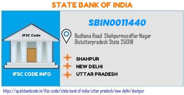 State Bank of India Shahpur SBIN0011440 IFSC Code