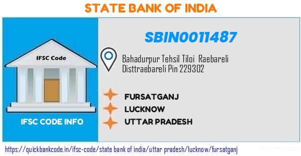 State Bank of India Fursatganj SBIN0011487 IFSC Code