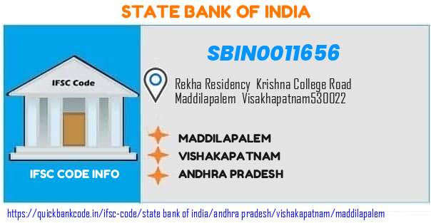 State Bank of India Maddilapalem SBIN0011656 IFSC Code