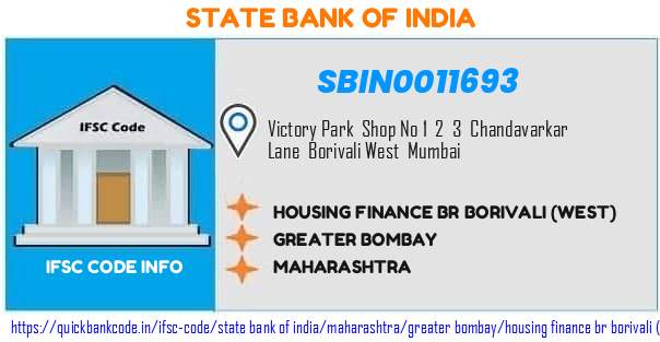State Bank of India Housing Finance Br Borivali west SBIN0011693 IFSC Code