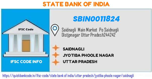 State Bank of India Saidnagli SBIN0011824 IFSC Code