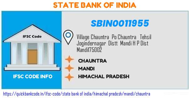 State Bank of India Chauntra SBIN0011955 IFSC Code