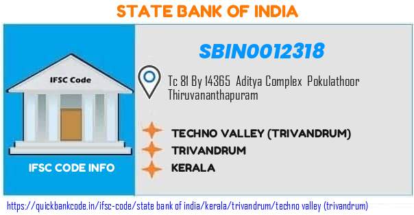 State Bank of India Techno Valley trivandrum SBIN0012318 IFSC Code