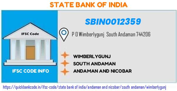 State Bank of India Wimberlygunj SBIN0012359 IFSC Code