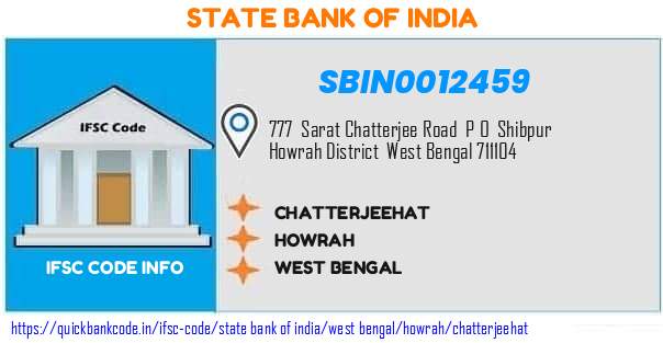 State Bank of India Chatterjeehat SBIN0012459 IFSC Code
