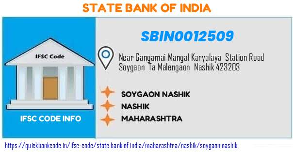State Bank of India Soygaon Nashik SBIN0012509 IFSC Code