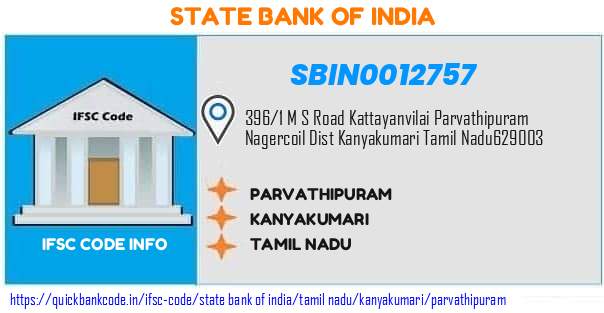 SBIN0012757 State Bank of India. PARVATHIPURAM