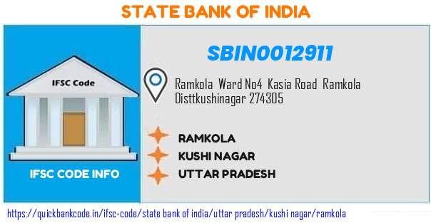 State Bank of India Ramkola SBIN0012911 IFSC Code