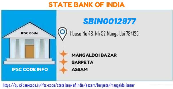 SBIN0012977 State Bank of India. MANGALDOI BAZAR