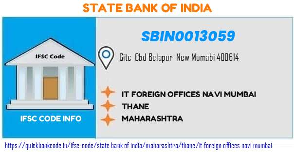 State Bank of India It Foreign Offices Navi Mumbai SBIN0013059 IFSC Code