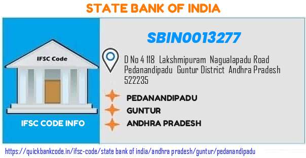 State Bank of India Pedanandipadu SBIN0013277 IFSC Code