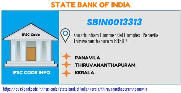 State Bank of India Panavila SBIN0013313 IFSC Code