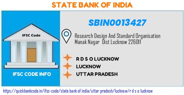 State Bank of India R D S O Lucknow SBIN0013427 IFSC Code