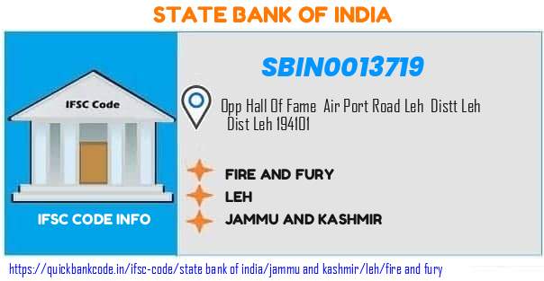 State Bank of India Fire And Fury SBIN0013719 IFSC Code