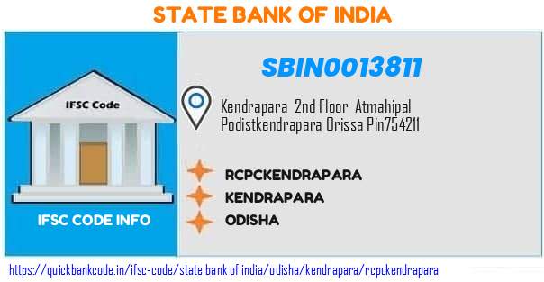 State Bank of India Rcpckendrapara SBIN0013811 IFSC Code