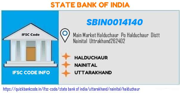 State Bank of India Halduchaur SBIN0014140 IFSC Code