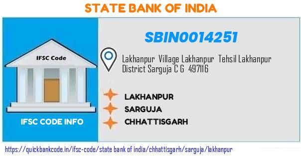 State Bank of India Lakhanpur SBIN0014251 IFSC Code