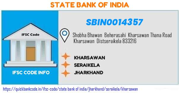 State Bank of India Kharsawan SBIN0014357 IFSC Code