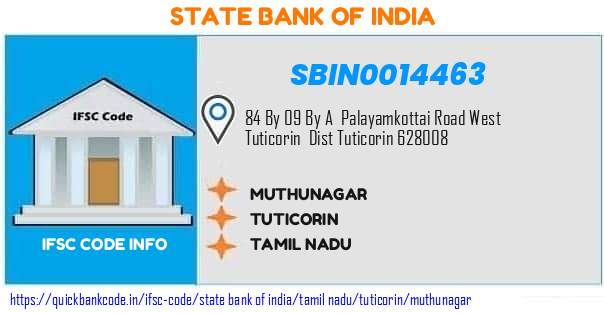 State Bank of India Muthunagar SBIN0014463 IFSC Code