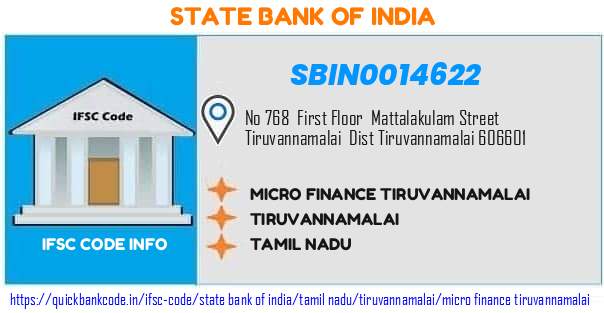 State Bank of India Micro Finance Tiruvannamalai SBIN0014622 IFSC Code