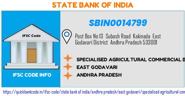 State Bank of India Specialised Agricultural Commercial Branch SBIN0014799 IFSC Code