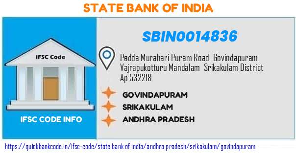 State Bank of India Govindapuram SBIN0014836 IFSC Code