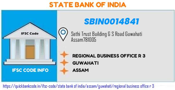 SBIN0014841 State Bank of India. REGIONAL BUSINESS OFFICE, R 3