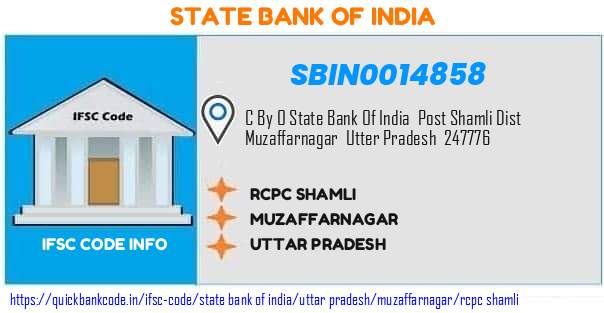 State Bank of India Rcpc Shamli SBIN0014858 IFSC Code