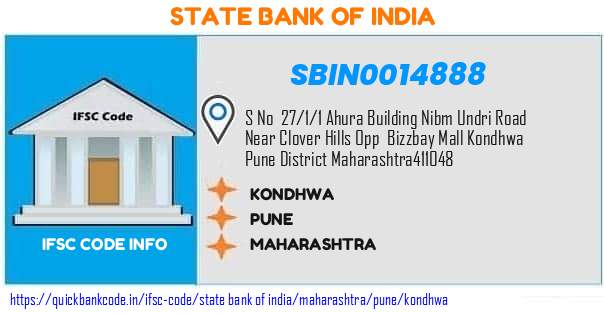 State Bank of India Kondhwa SBIN0014888 IFSC Code