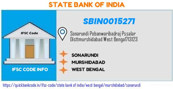 State Bank of India Sonarundi SBIN0015271 IFSC Code